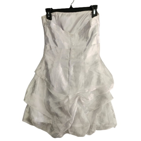 Gunne Sax Sleeveless Mini Ruffled Vintage Prom Dress Size 7 - Picture 2 of 14